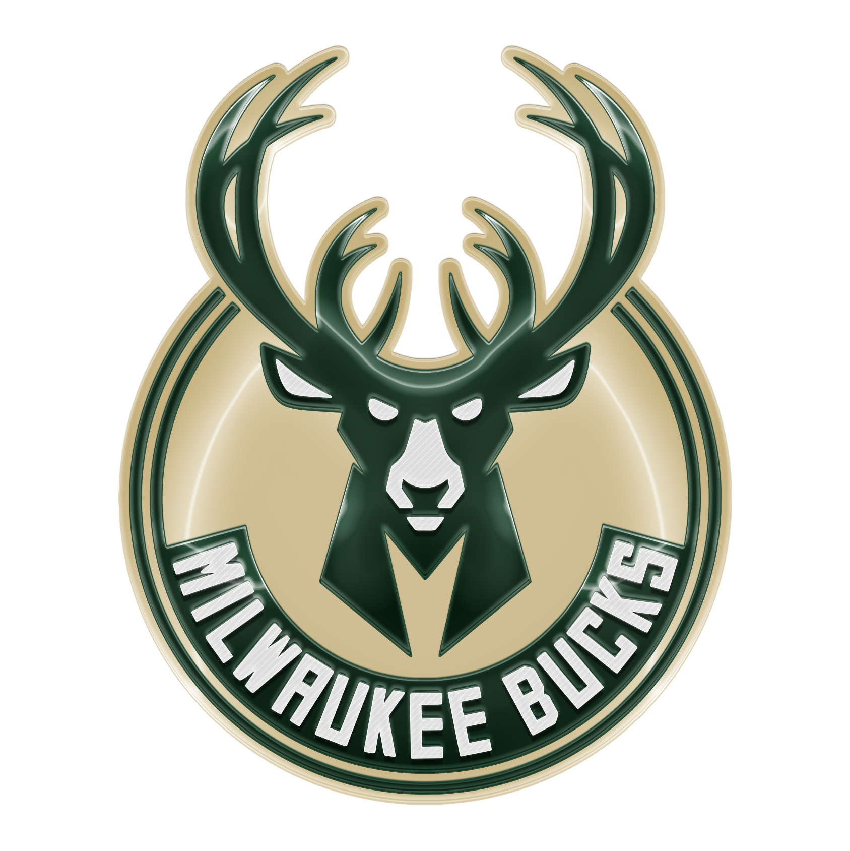 Milwaukee Bucks Crystal Logo iron on paper